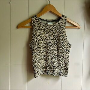 Leopard Hollister Cropped Tank